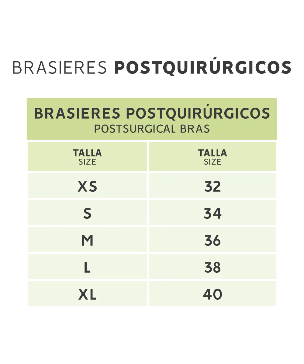 Brasier Postquirúrgico - Negro - Tiras Anchas ( Ref. C-082 )